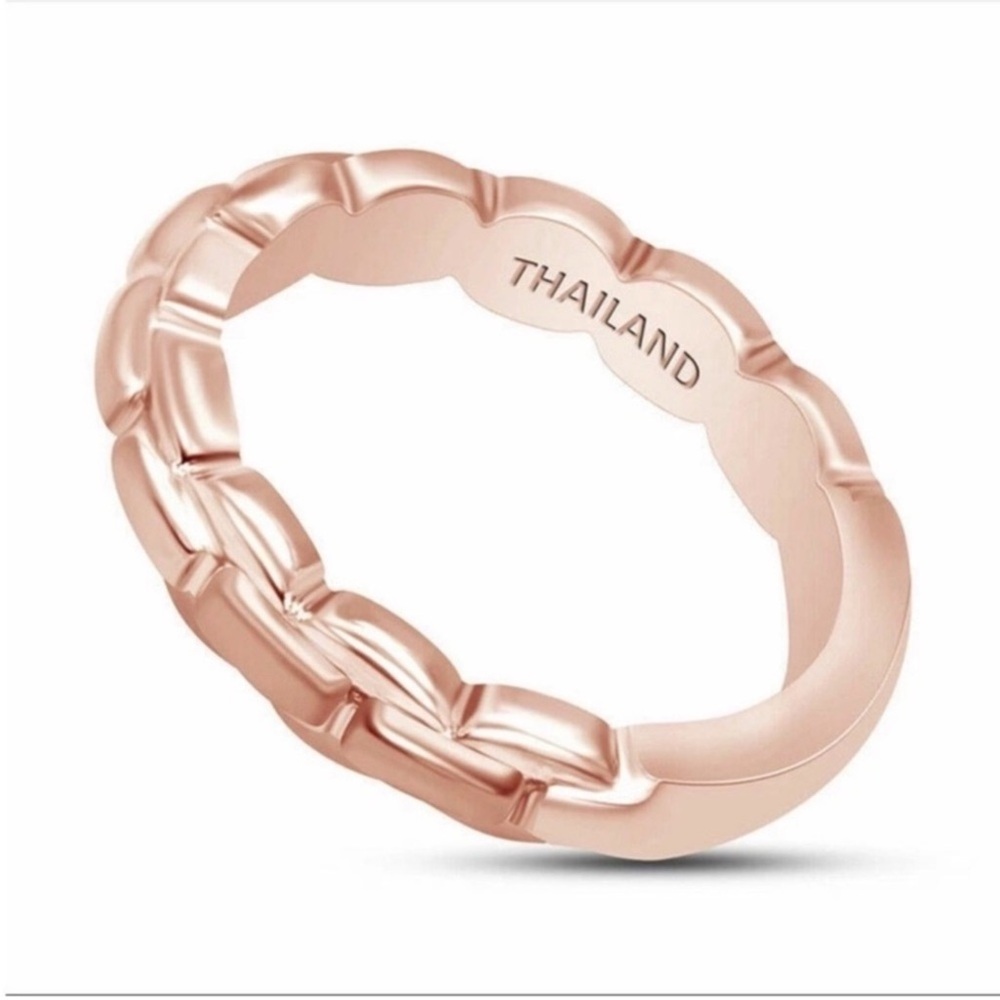 John Hardy Rose Gold Chain Link Ring